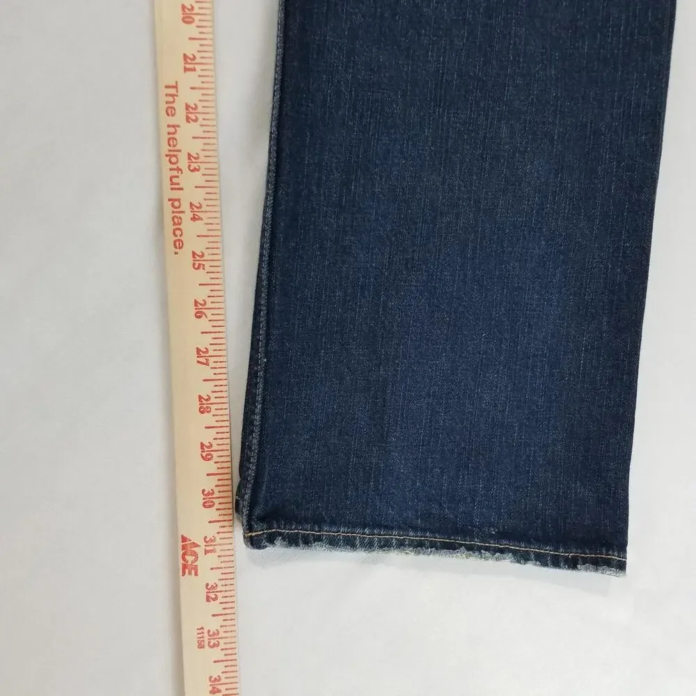 American Eagle Outfitters Jeans Mens 31x32 Blue Relaxed Straight Cotton Denim